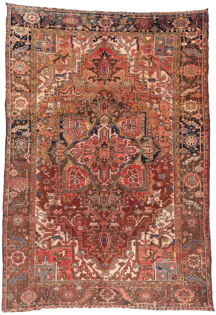8 x 11 - Rust Vintage Heriz Rug - 79437