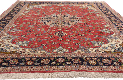 7 x 10 - Red Vintage Tabriz Rug - 79441