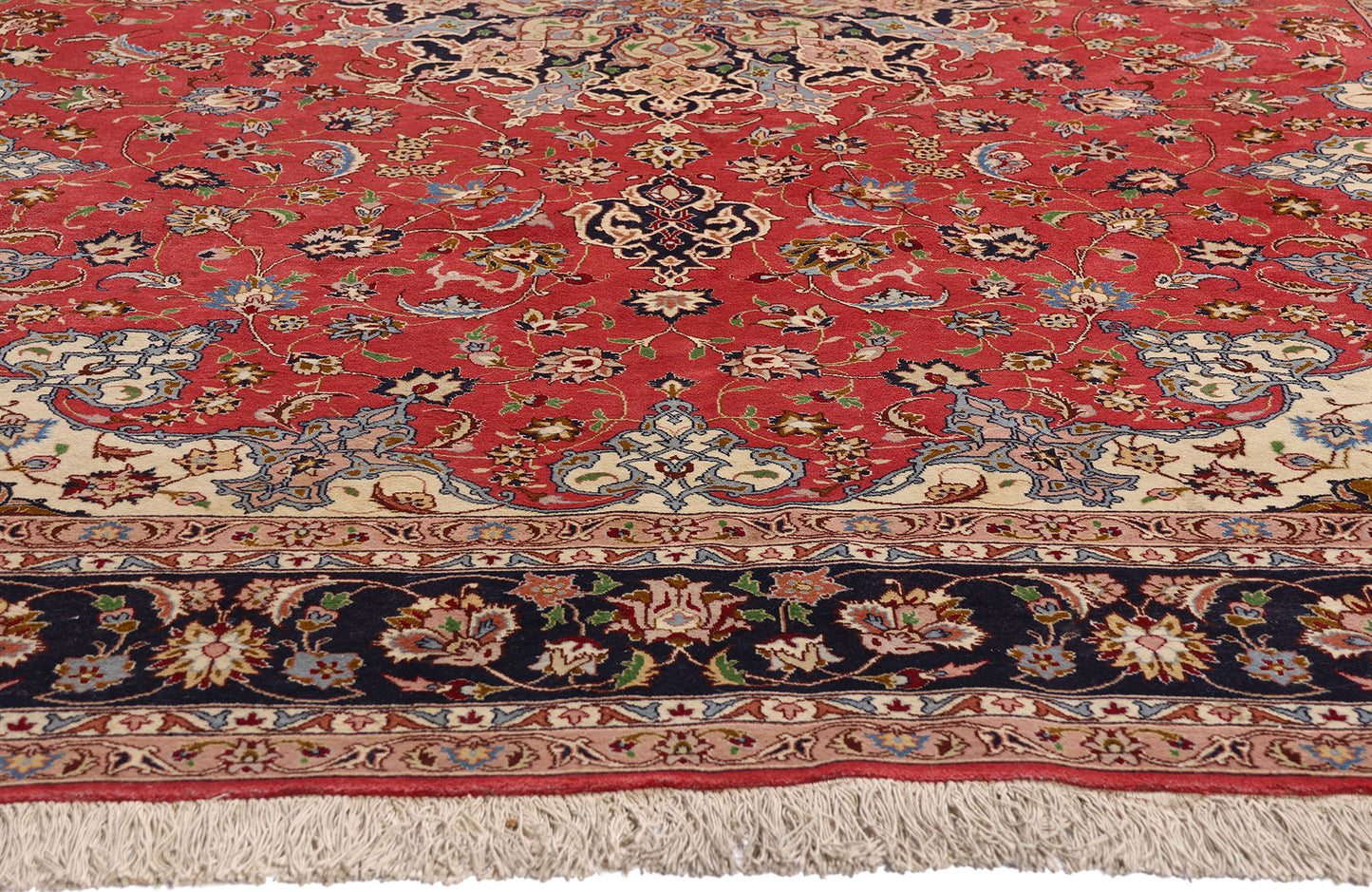 7 x 10 - Red Vintage Tabriz Rug - 79441