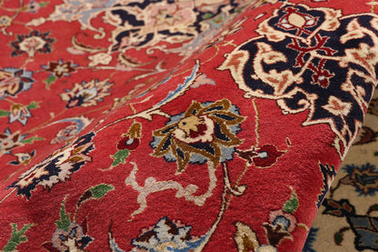 7 x 10 - Red Vintage Tabriz Rug - 79441