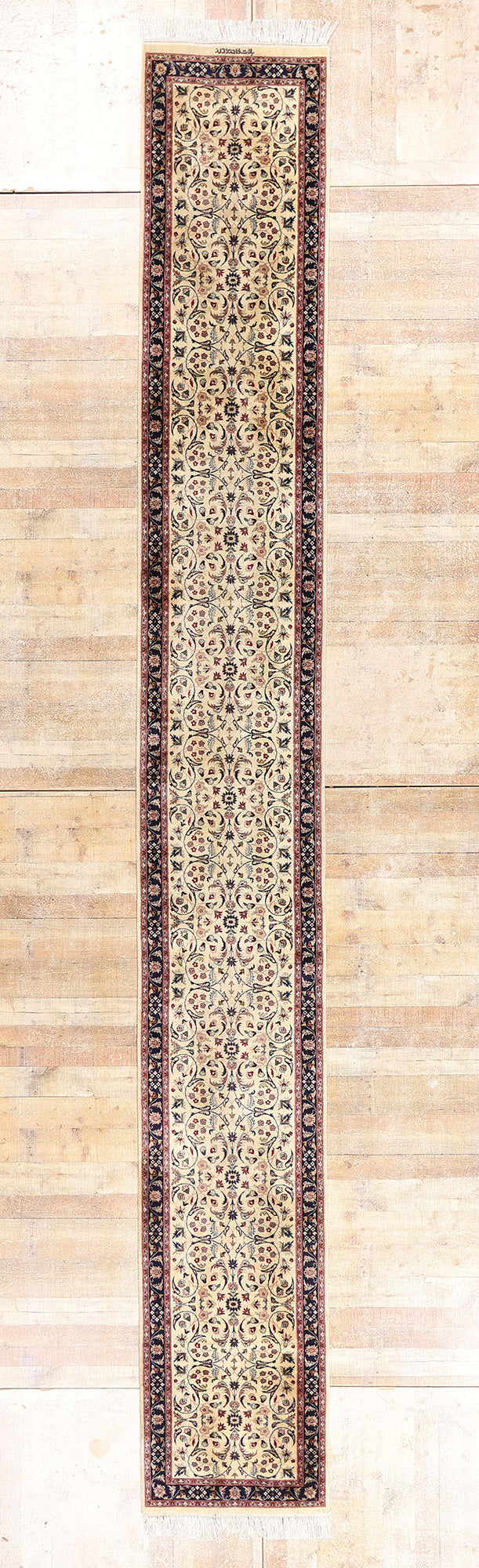 2 x 20 - Ivory Vintage Tabriz Rug - 79442