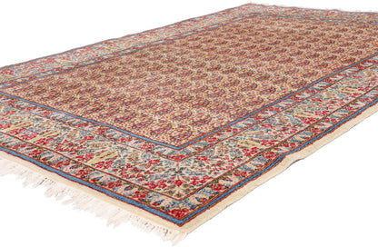 5 x 8 - Ivory Antique Kerman Rug - 79443