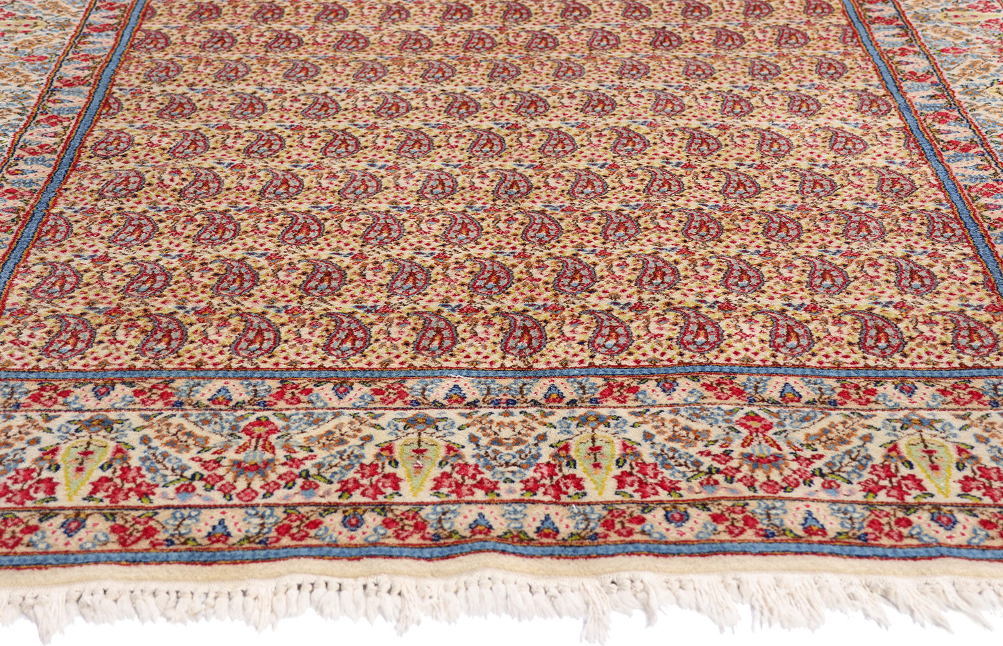 5 x 8 - Ivory Antique Kerman Rug - 79443