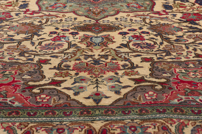 5 x 7 - Ivory Vintage Ardabil Rug - 79444