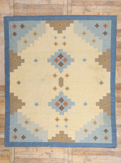 8 x 10 - Ivory Vintage Kilim Rug - 79446