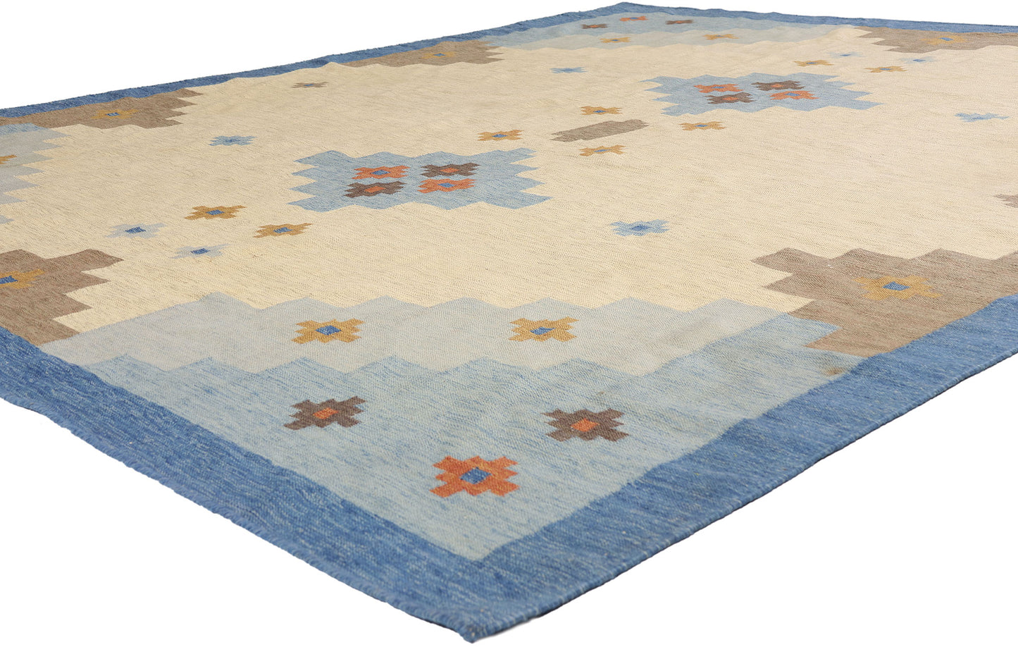 8 x 10 - Ivory Vintage Kilim Rug - 79446