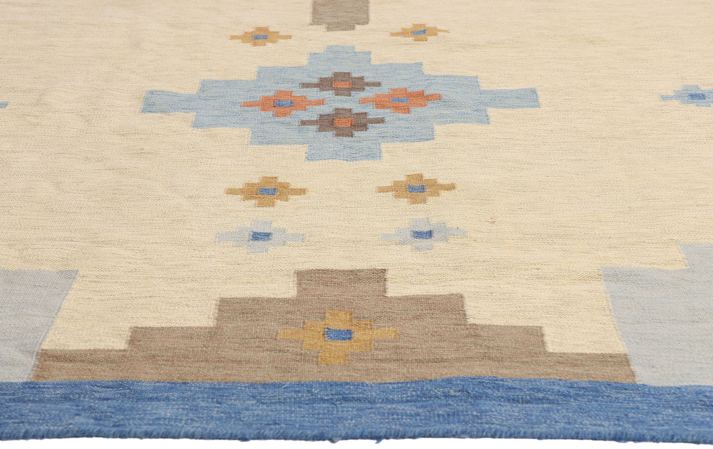 8 x 10 - Ivory Vintage Kilim Rug - 79446