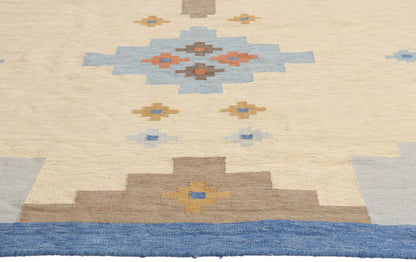 8 x 10 - Ivory Vintage Kilim Rug - 79446