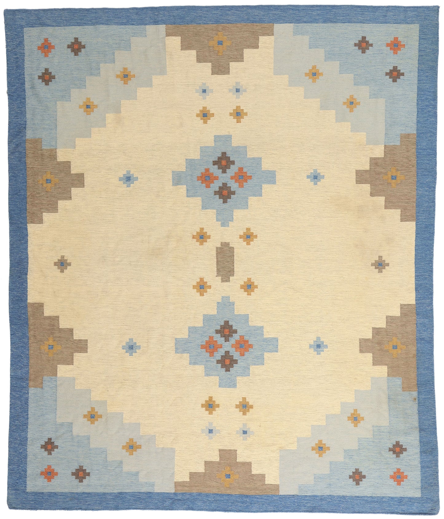 8 x 10 - Ivory Vintage Kilim Rug - 79446