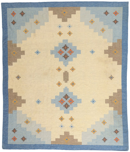 8 x 10 - Ivory Vintage Kilim Rug - 79446
