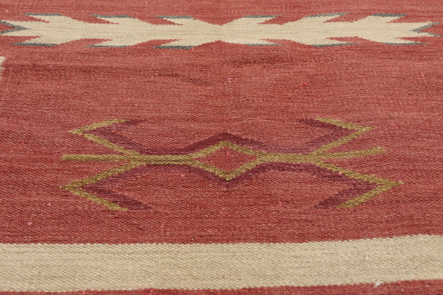 5 x 7 - Red Vintage Kilim Rug - 79447