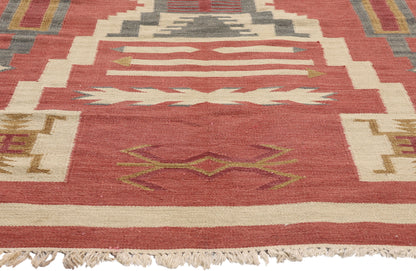5 x 7 - Red Vintage Kilim Rug - 79447
