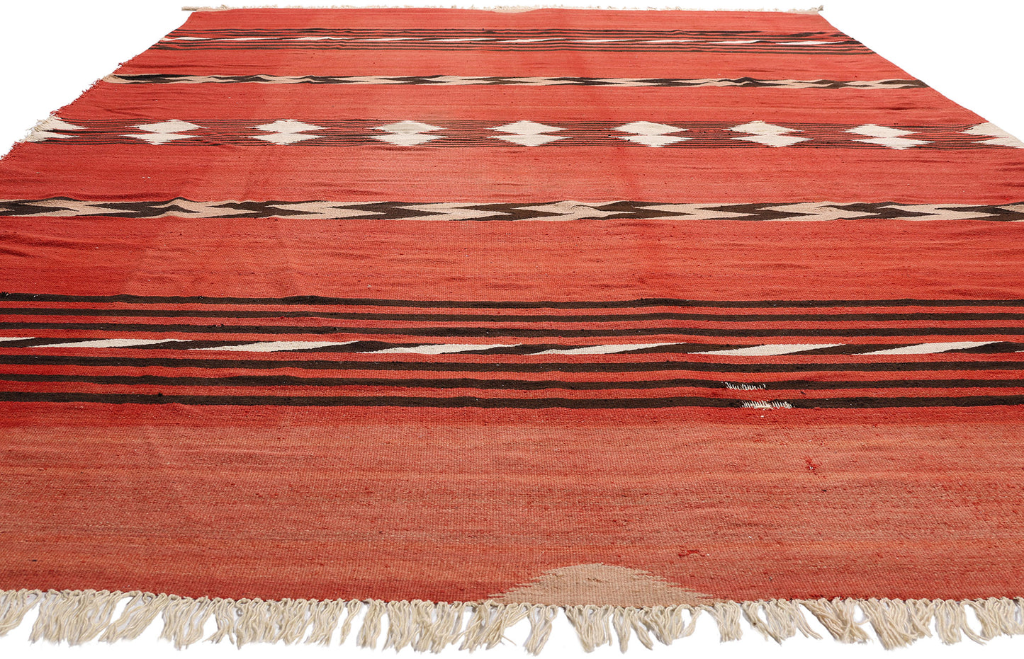 9 x 12 - Red Vintage Kilim Rug - 79449