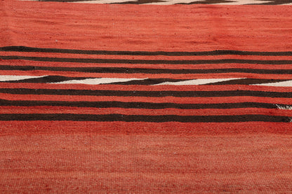 9 x 12 - Red Vintage Kilim Rug - 79449