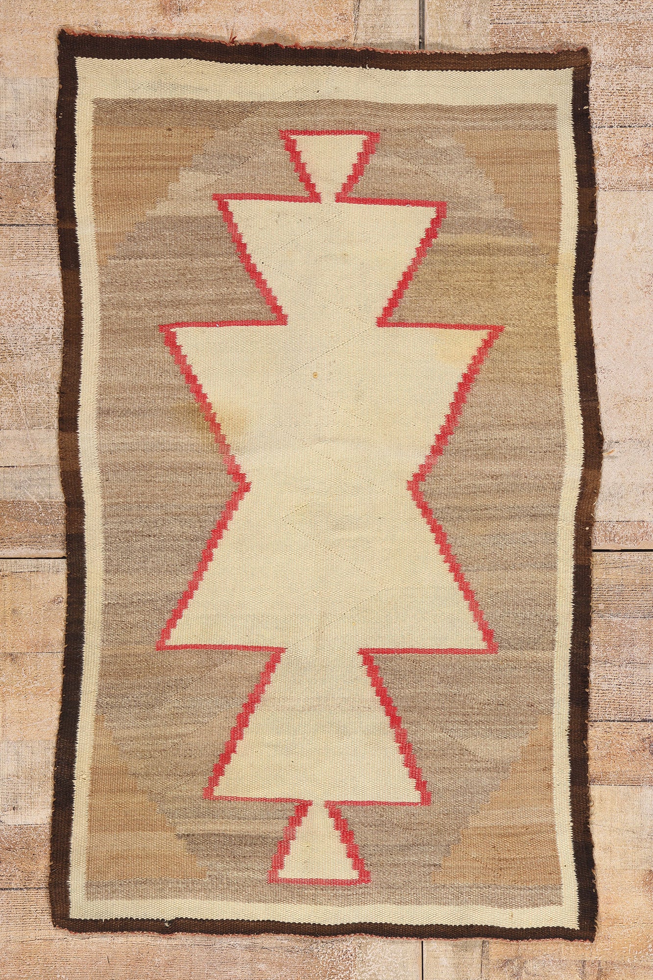 3 x 5 - Brown Antique Navajo Rug - 79450