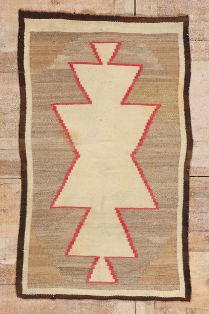 3 x 5 - Brown Antique Navajo Rug - 79450