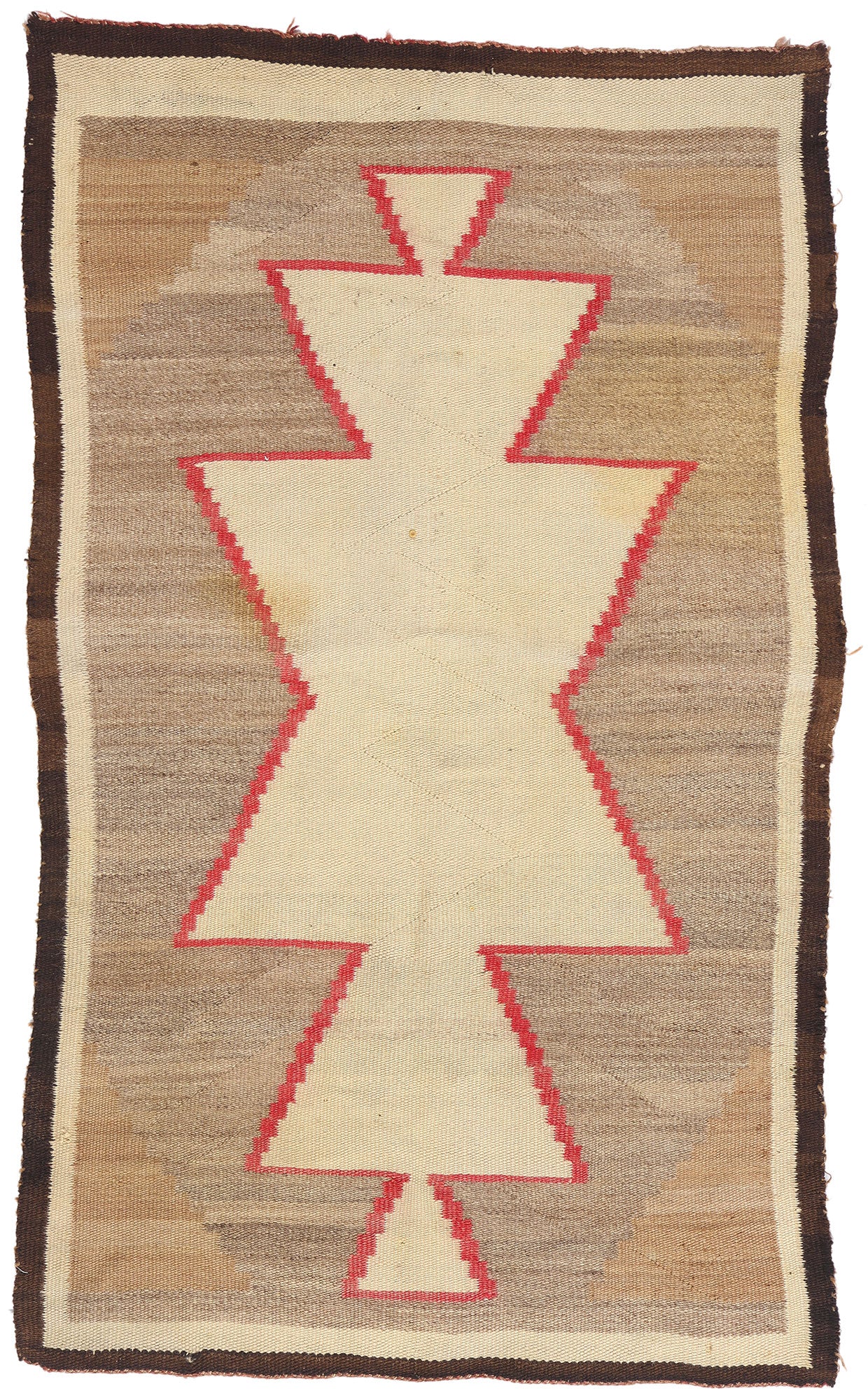 3 x 5 - Brown Antique Navajo Rug - 79450