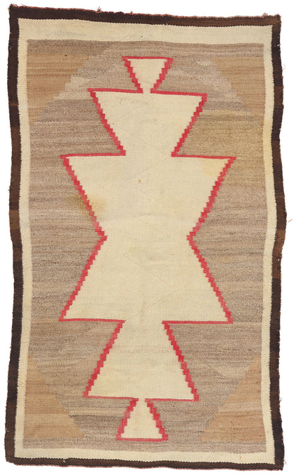 3 x 5 - Brown Antique Navajo Rug - 79450