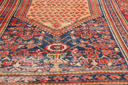 4 x 10 - Navy Blue Antique Malayer Rug - 79452