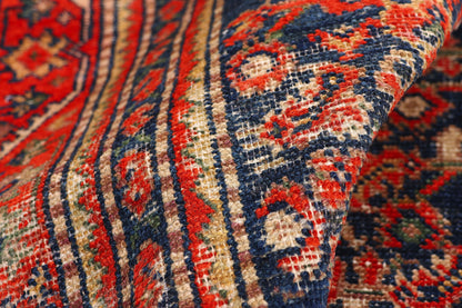 4 x 10 - Navy Blue Antique Malayer Rug - 79452