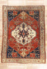 10 x 13 - Red Antique Persian Serapi Rug - 79456