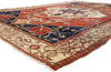 10 x 13 - Red Antique Persian Serapi Rug - 79456