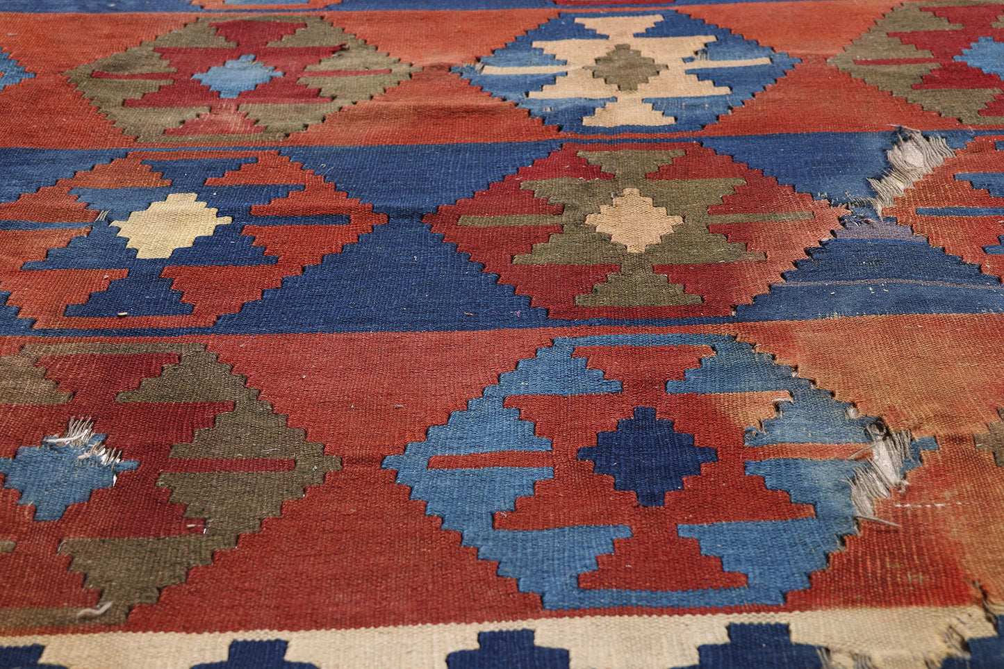 7 x 8 - Rust Antique Kilim Rug - 79457