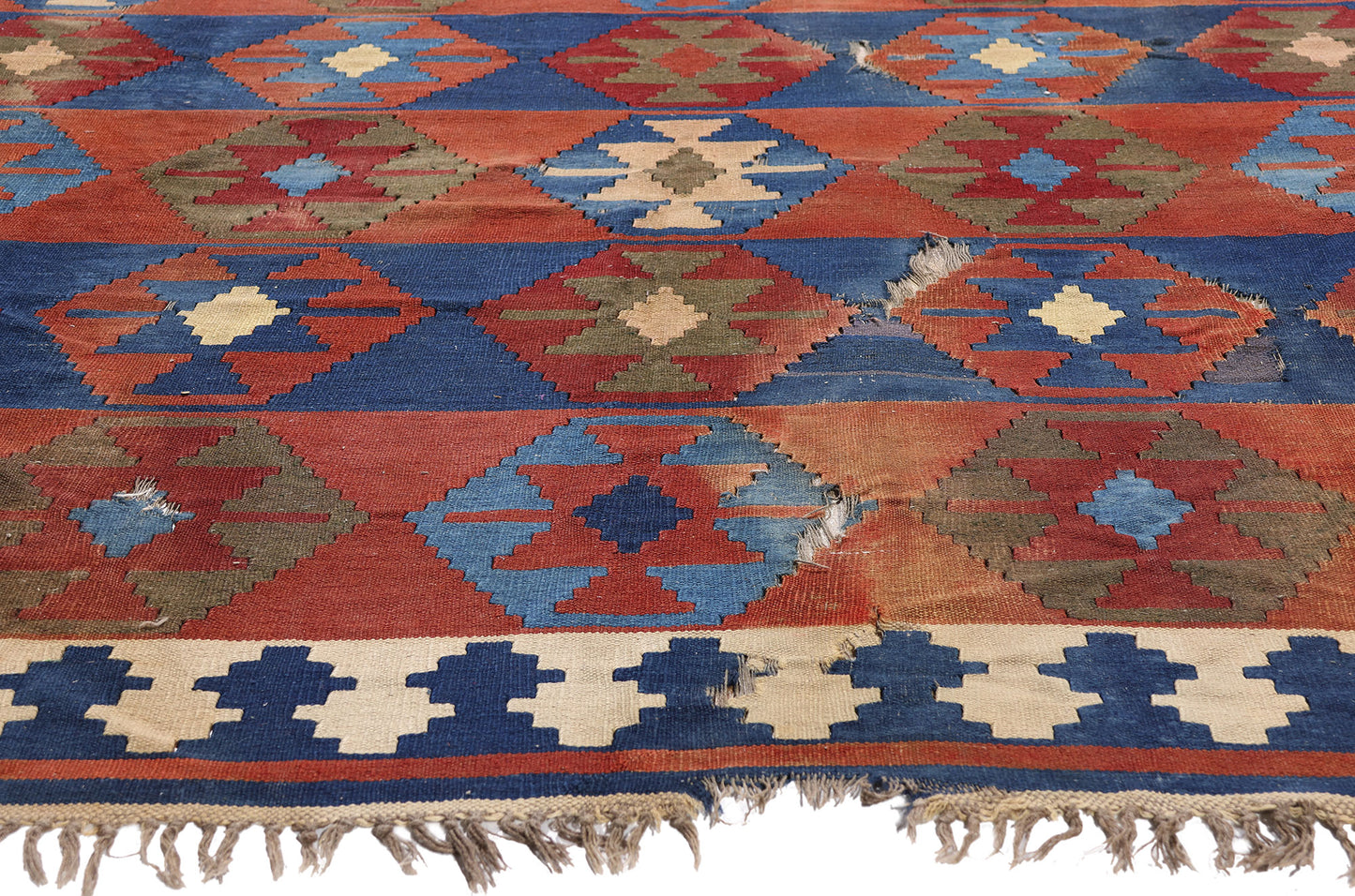 7 x 8 - Rust Antique Kilim Rug - 79457