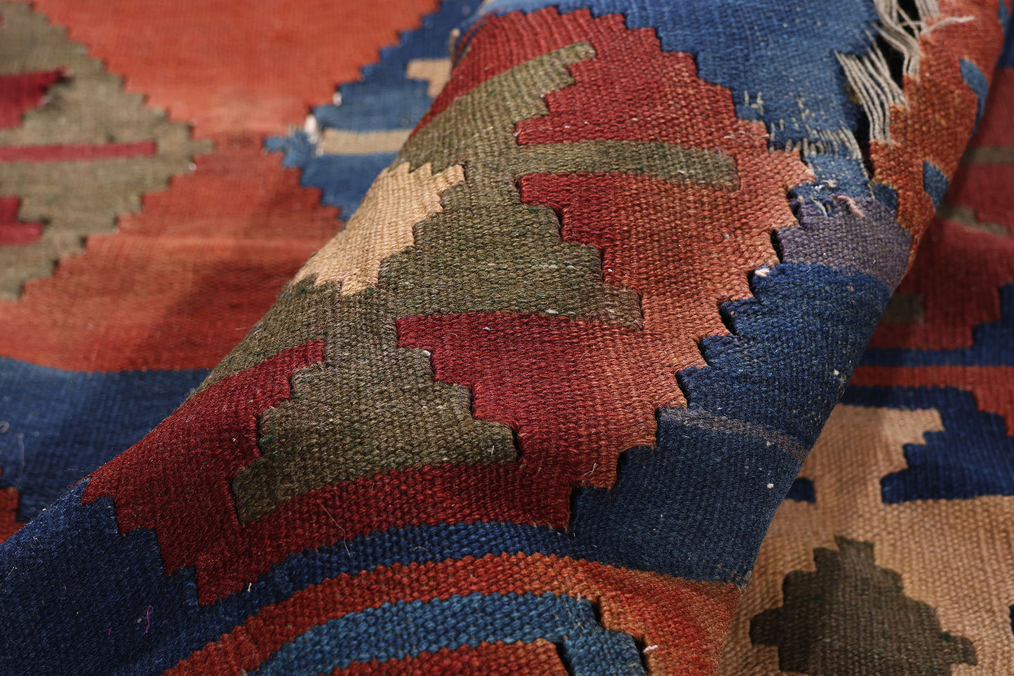 7 x 8 - Rust Antique Kilim Rug - 79457