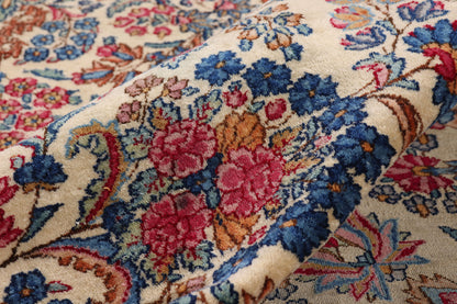 12 x 16 - Ivory Antique Kerman Rug - 79458