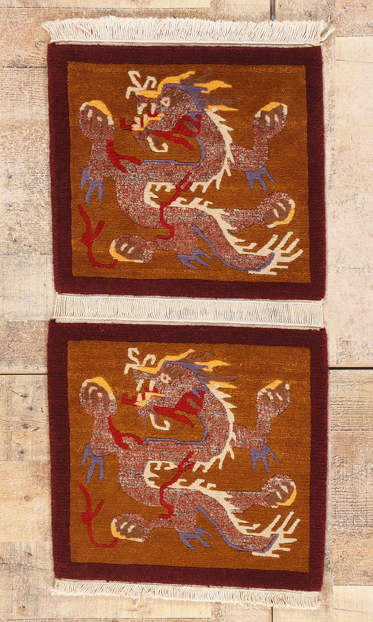 2 x 3 - Brown Vintage Tibetan Rug - 79460