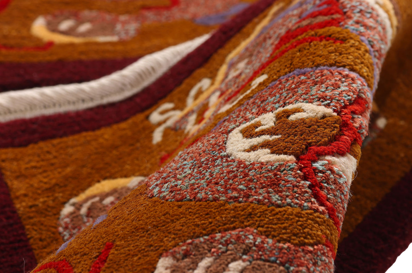 2 x 3 - Brown Vintage Tibetan Rug - 79460