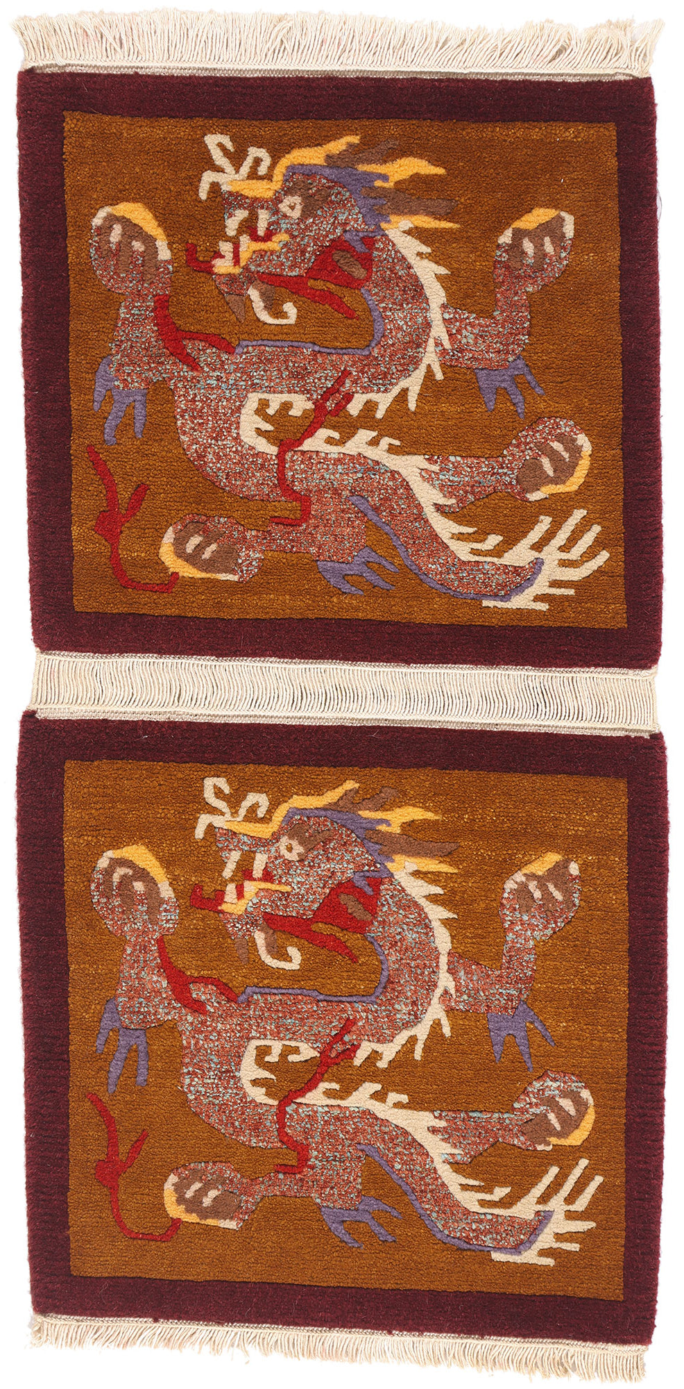 2 x 3 - Brown Vintage Tibetan Rug - 79460