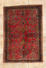 3 x 5 - Red Antique Sarouk Rug - 79461