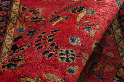 3 x 5 - Red Antique Sarouk Rug - 79461