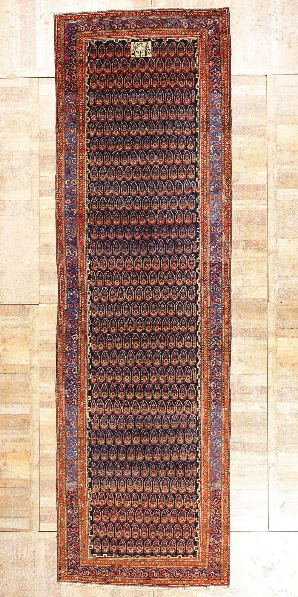 6 x 20 - Navy Blue Antique Malayer Rug - 79462