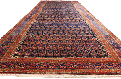 6 x 20 - Navy Blue Antique Malayer Rug - 79462