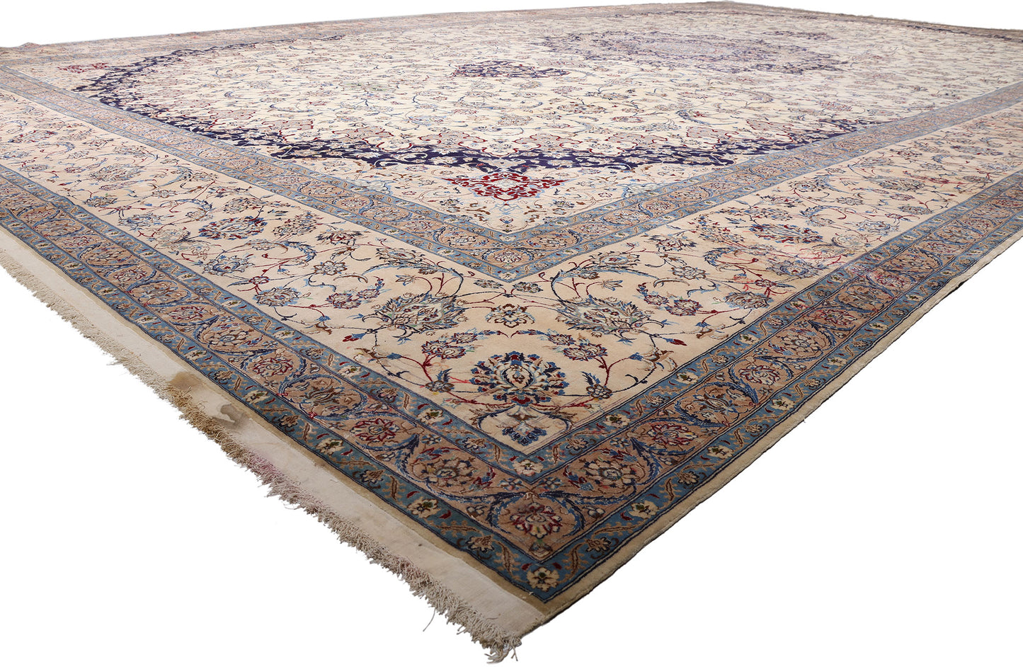 17 x 27 - Ivory Vintage Nain Rug - 79464