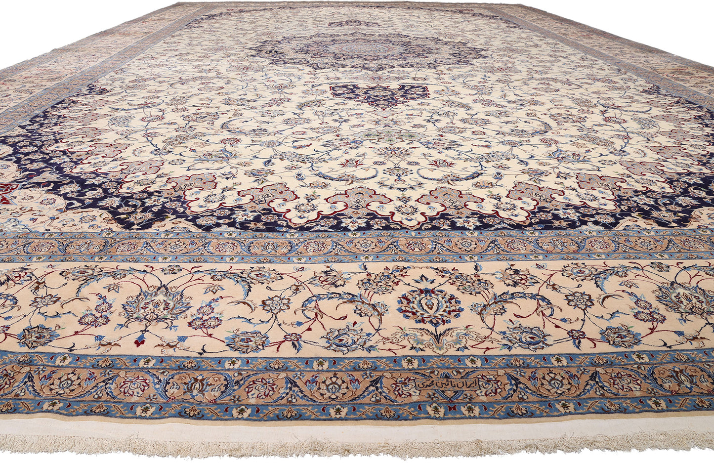 17 x 27 - Ivory Vintage Nain Rug - 79464