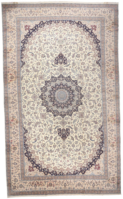 17 x 27 - Ivory Vintage Nain Rug - 79464