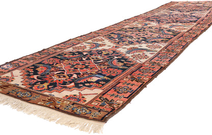 4 x 16 Beige Antique Persian Malayer Rug 79465