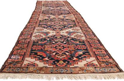 4 x 16 Beige Antique Persian Malayer Rug 79465