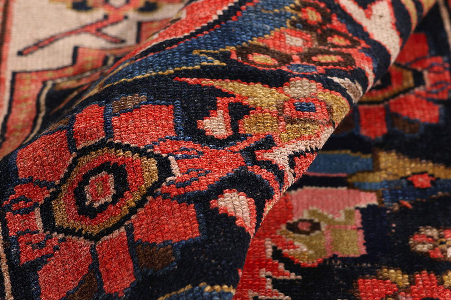 4 x 16 Beige Antique Persian Malayer Rug 79465