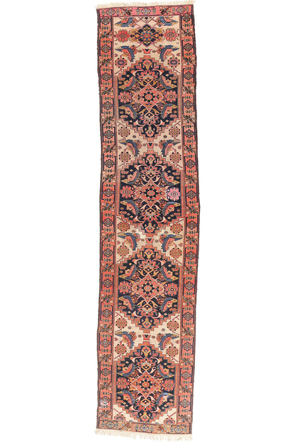 4 x 16 Beige Antique Persian Malayer Rug 79465