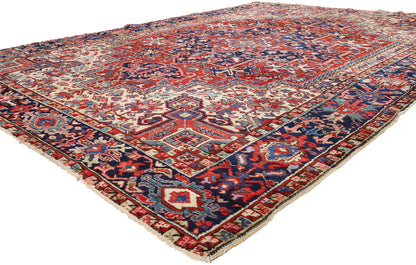 8 x 11 - Red Antique Heriz Rug - 79467