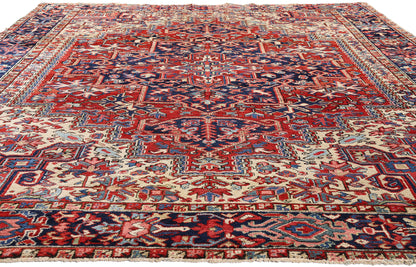 8 x 11 - Red Antique Heriz Rug - 79467