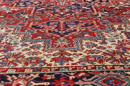 8 x 11 - Red Antique Heriz Rug - 79467