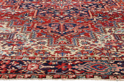 8 x 11 - Red Antique Heriz Rug - 79467