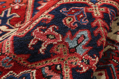 8 x 11 - Red Antique Heriz Rug - 79467