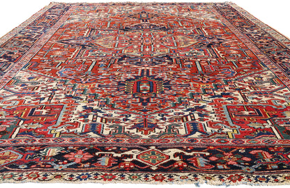 8 x 11 - Red Antique Heriz Rug - 79468